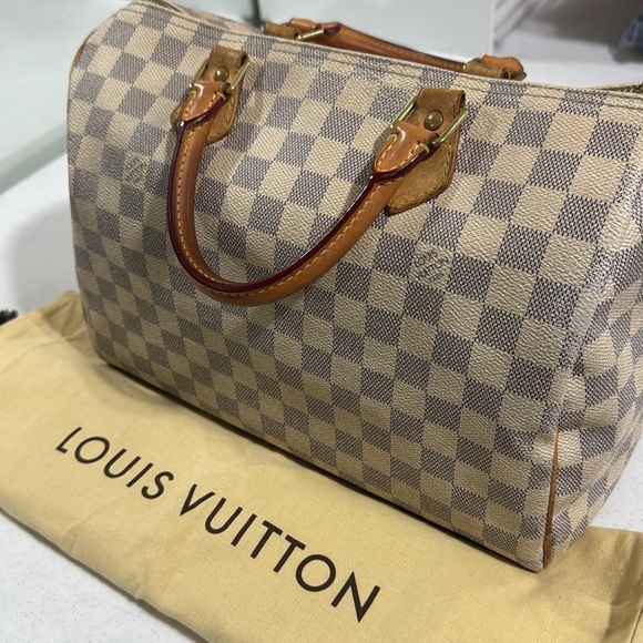 Louis Vuitton Speedy 30 Damier Azur Authentic With Key and Lock 316 - Picture 15 of 15